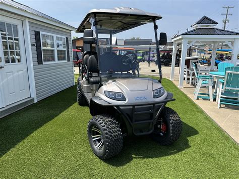 The cart does 29 mph and rides great on the street. . Icon golf carts costco
